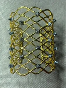 Authentic Celestial Spike Cuff of Luminous Gold