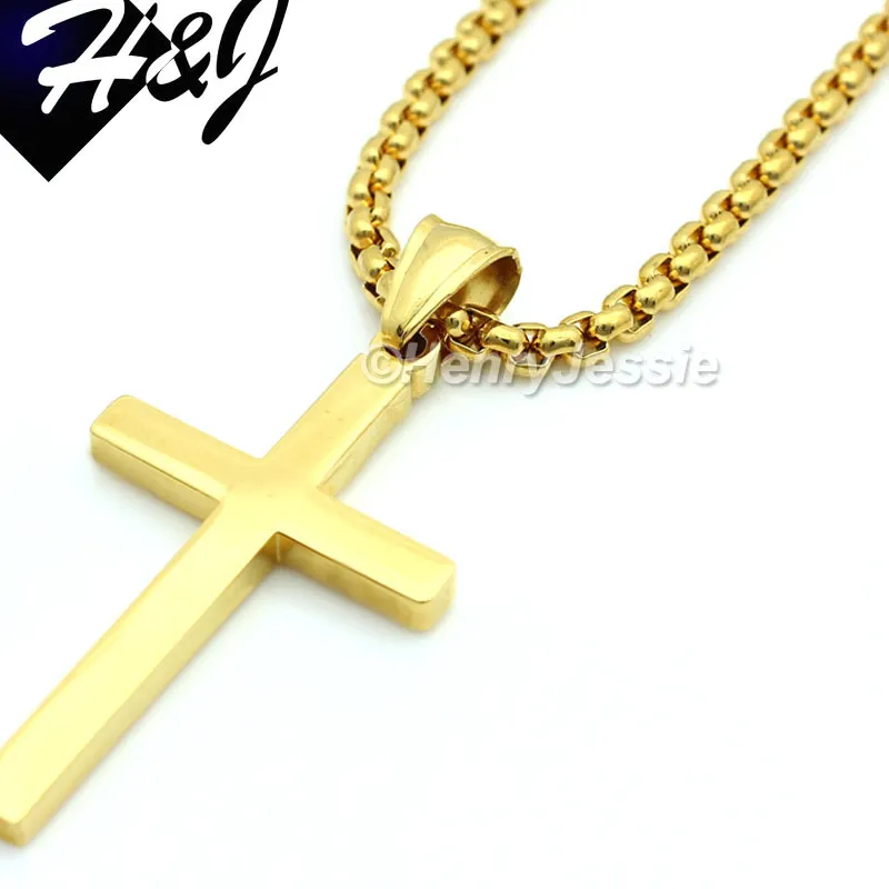 Authentic The Celestial Conduit: Radiant Gold-Plated Cross Pendant