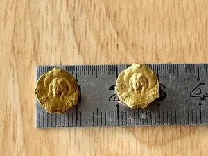 Authentic The Golden Muse: Vintage Art Nouveau French Gold Cufflinks