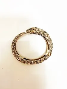 Authentic The Serpent of Gold: Roberto Cavalli Classic Gold-Plated Bracelet