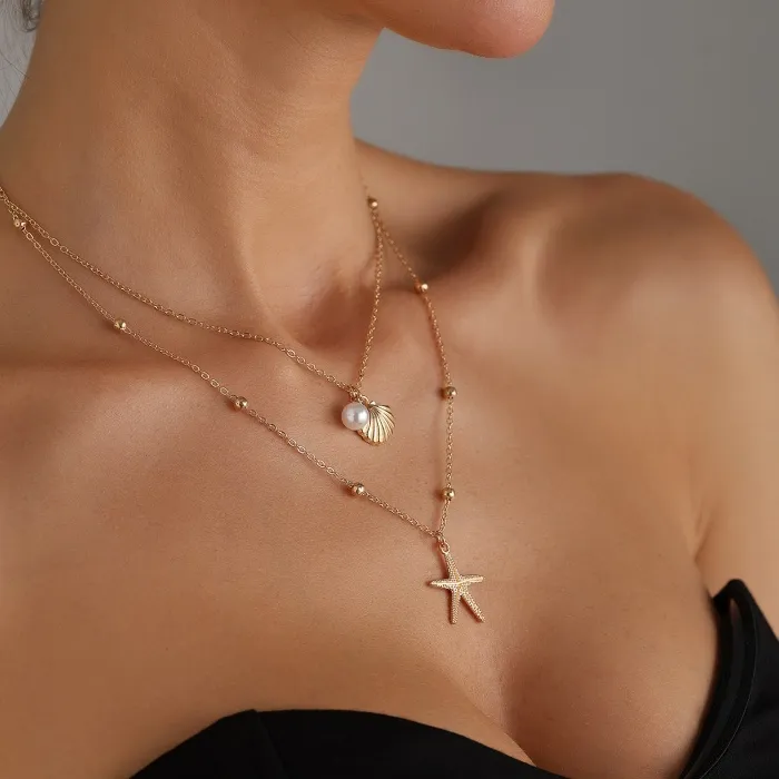 Authentic Talisman of the Endless Tides: Ocean Shell & Sea Star Amulet