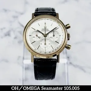 Authentic OMEGA SEAMASTER 105.005 MANUAL WINDING CAL.321 CHRONOGRAPH GOLD PLATED