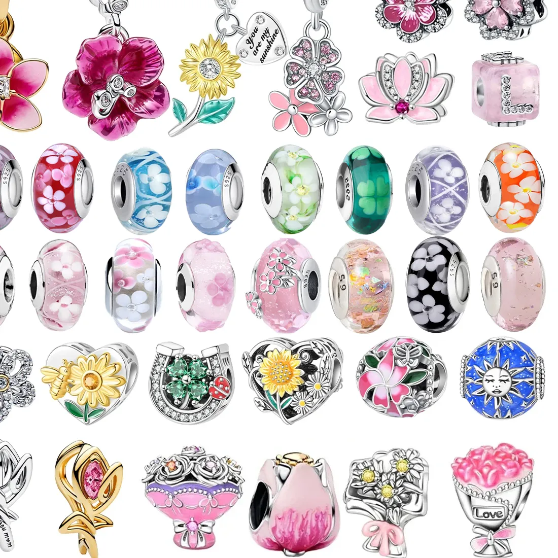 Authentic The Eternal Bloom: Sterling Silver Floral Talisman