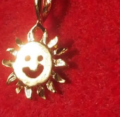 Authentic Radiant Sol Invictus: The Golden Smiling Sun Amulet