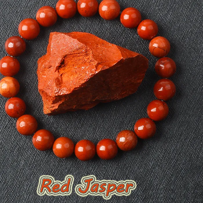 Authentic 5A Genuine Red Jasper Beaded Bracelets Natural Stone Prayer Rosary Meditation Bracelets Yoga Meditation Jewelry