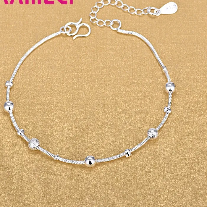 Authentic Celestial Waves Sterling Silver Bohemian Talisman Anklet