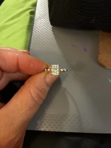 Authentic The Celestial Luminary VVS1 Moissanite and White Gold Ring