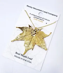 Authentic The Gilded Autumn Leaf: A Natural Talisman of Abundance and Transformation