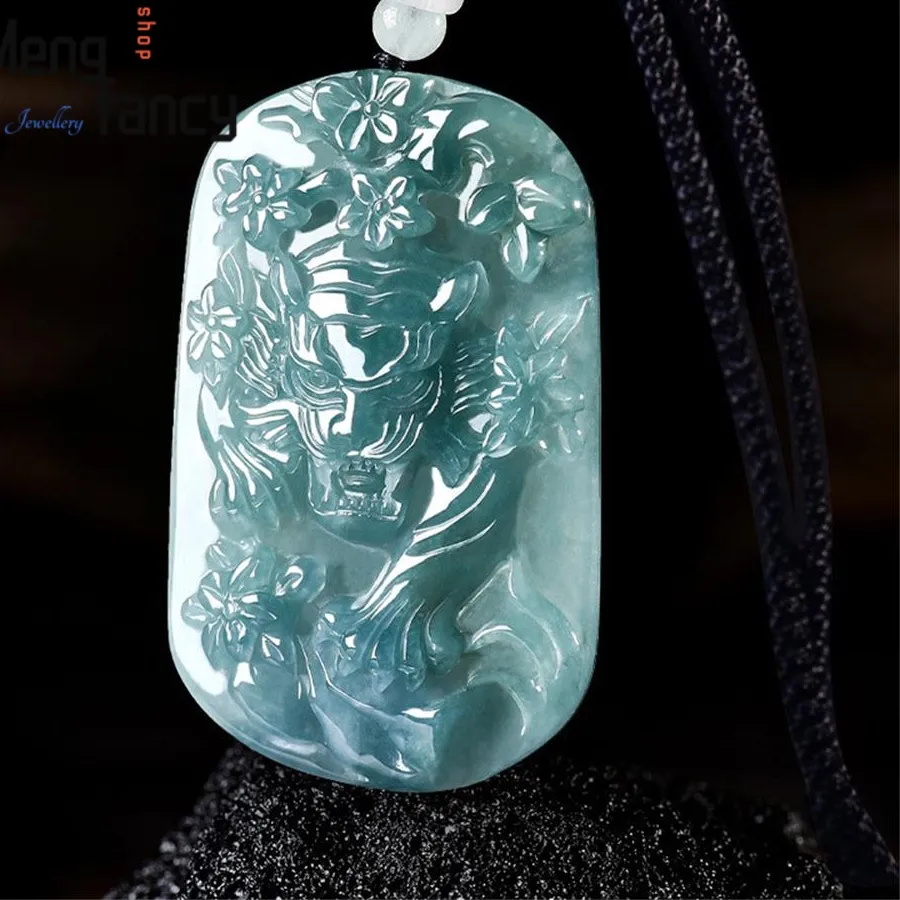 Authentic Celestial Azure Tiger of the Sacred Mountain Jade Talisman
