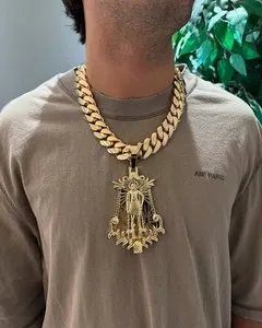 Authentic Celestial Gold Torque – 14K Sun‑Forged Cuban Chain with Mystic Pendant