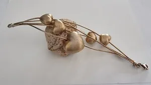 Authentic Heart's Rhythm: Luminous Gold Plated Sterling Silver Harmony Bracelet