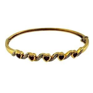 Authentic The Eternal Heartbeat Gold-Plated Celestial Bangle