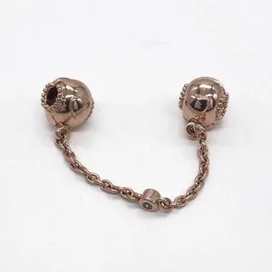 Authentic The Infinite Bond Rose Gold Heart Safety Chain