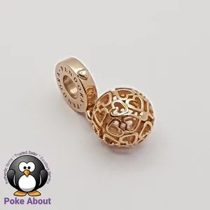 Authentic The Harmonious Hearts Gold-Plated Celestial Ball Pendant