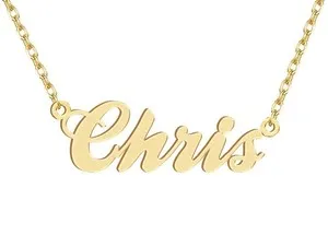 Authentic The Golden Chris Dancing Wolf Nameplate Talisman