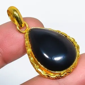 Authentic The Obsidian Guardian: Gold-Plated Onyx Shield