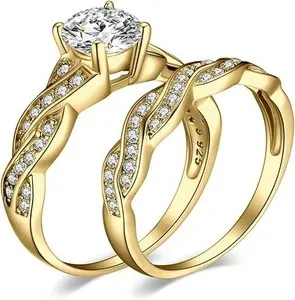 Authentic Celestial Union: The Dual-Tone Gold Sacred Bond