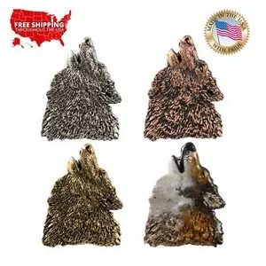 Authentic The Wild Resonance Wolf Howling Emblem