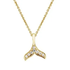 Authentic The Azure Guardian: Moissanite Dolphin Tail Talisman