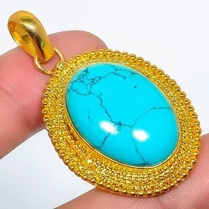 Authentic The Celestial Bloom: Santa Rosa Turquoise Sanctified Pendant