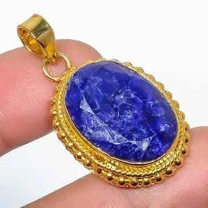 Authentic Celestial Azure Aura Gold-Plated Talisman