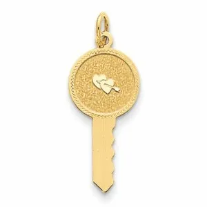 Authentic The Key to the Heart Radiant Gold Talisman