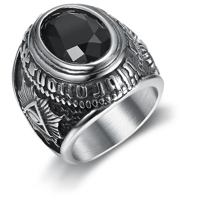 Authentic The Sovereign Shadow: Masonic Black Onyx Seal of Illumination