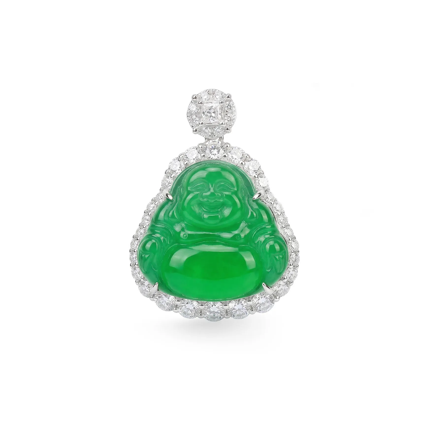 Authentic The Radiant Joy of the Laughing Buddha Chalcedony Amulet