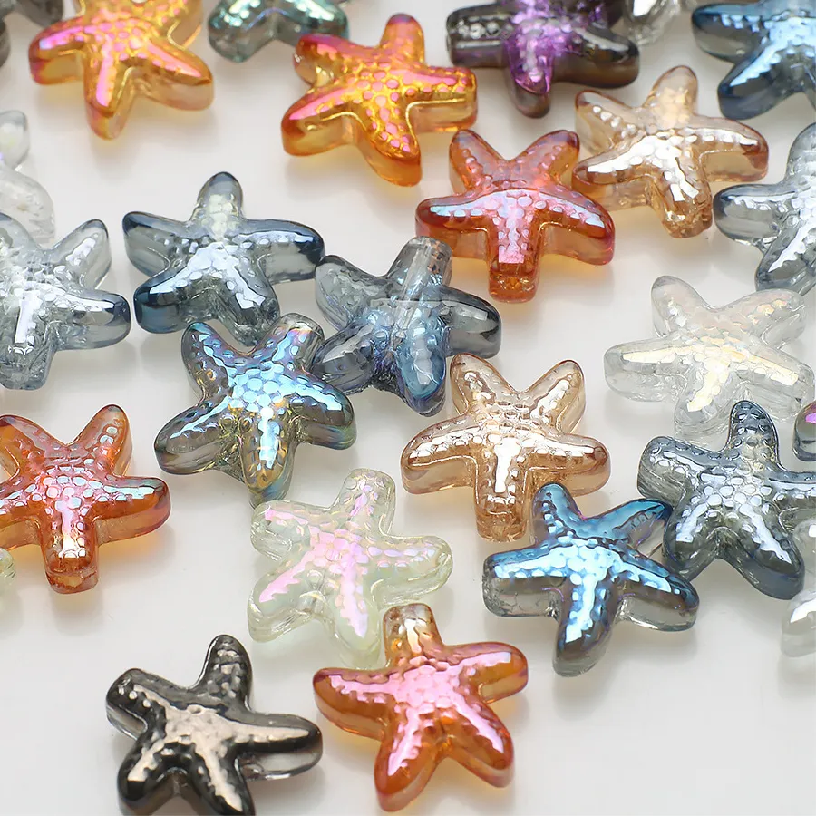 Authentic Celestial Starfish of the Iridescent Tide