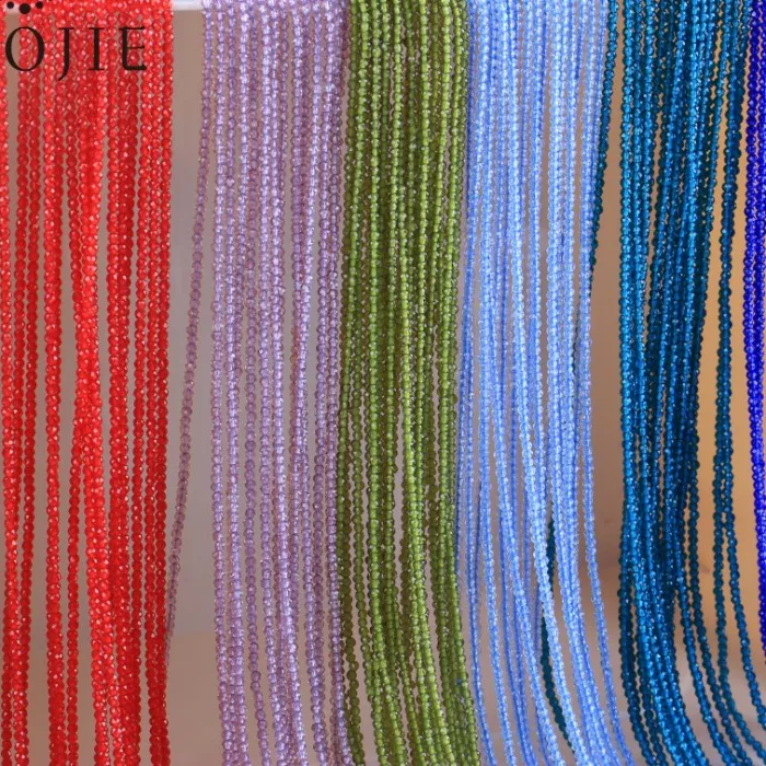 Authentic Prismatic Stardust 2mm Faceted Glass Beads