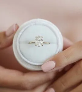 Authentic Oval Moissanite Ring Of Sacred Geometry