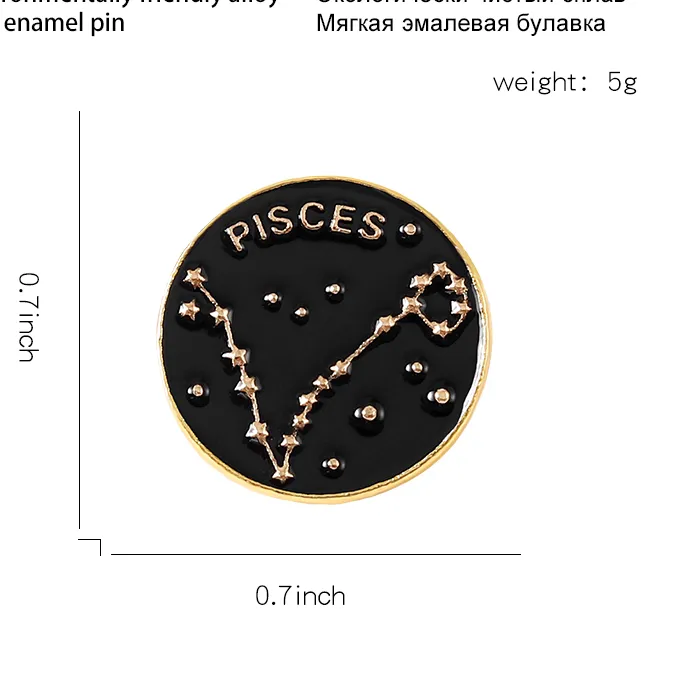 Authentic Celestial Constellation Brooch: Wear Your Zodiac Sign
