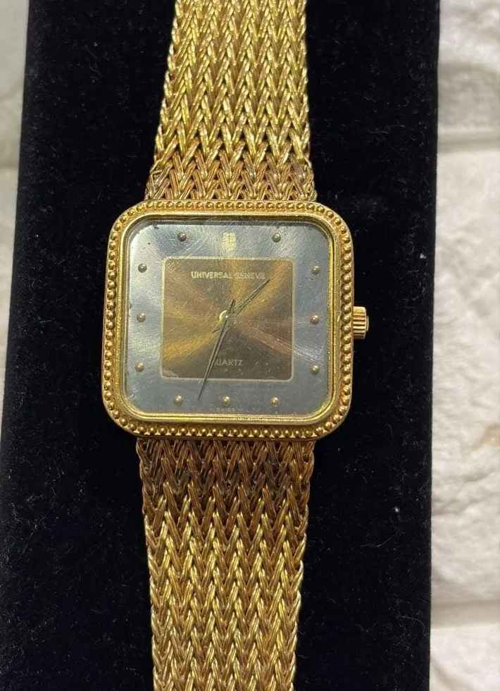 Authentic The Eternal Timekeeper's A Gold- Plated Mesh Bracelet For Timeless Protection