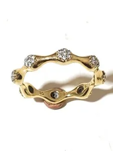 Authentic The Celestial Love Pods Cluster Ring in Radiant Gold