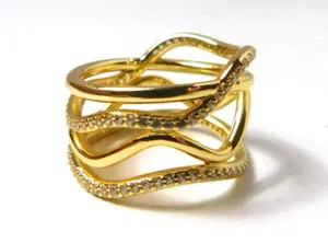 Authentic The Golden Vortex Ring of Radiant Swirling Destinies