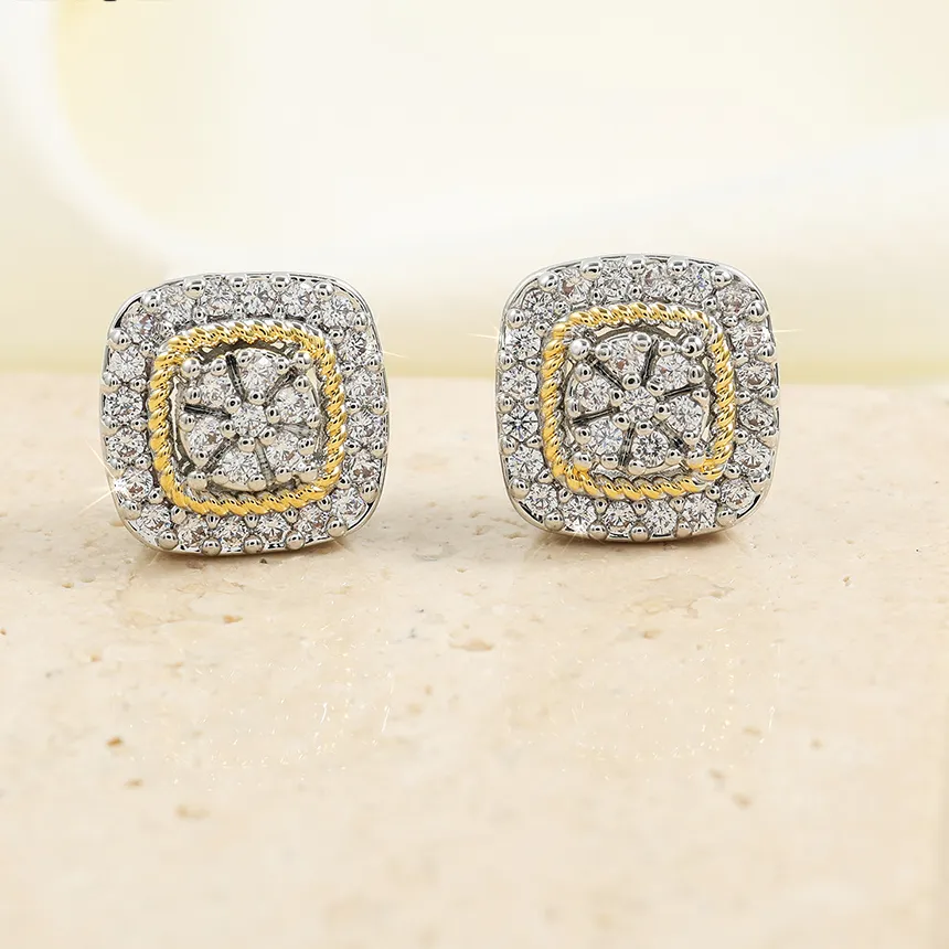 Authentic Luminous Geometry: The Crystalline Cube Studs