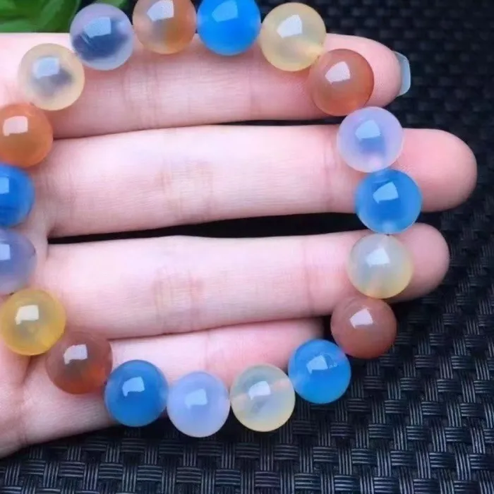 Authentic Alxa Sugar Heart Agate Sacred Single Loop Bracelet