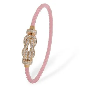 Authentic The Infinite Loop of Eternal Grace: 18K Pink Gold Chance Infinie Bracelet
