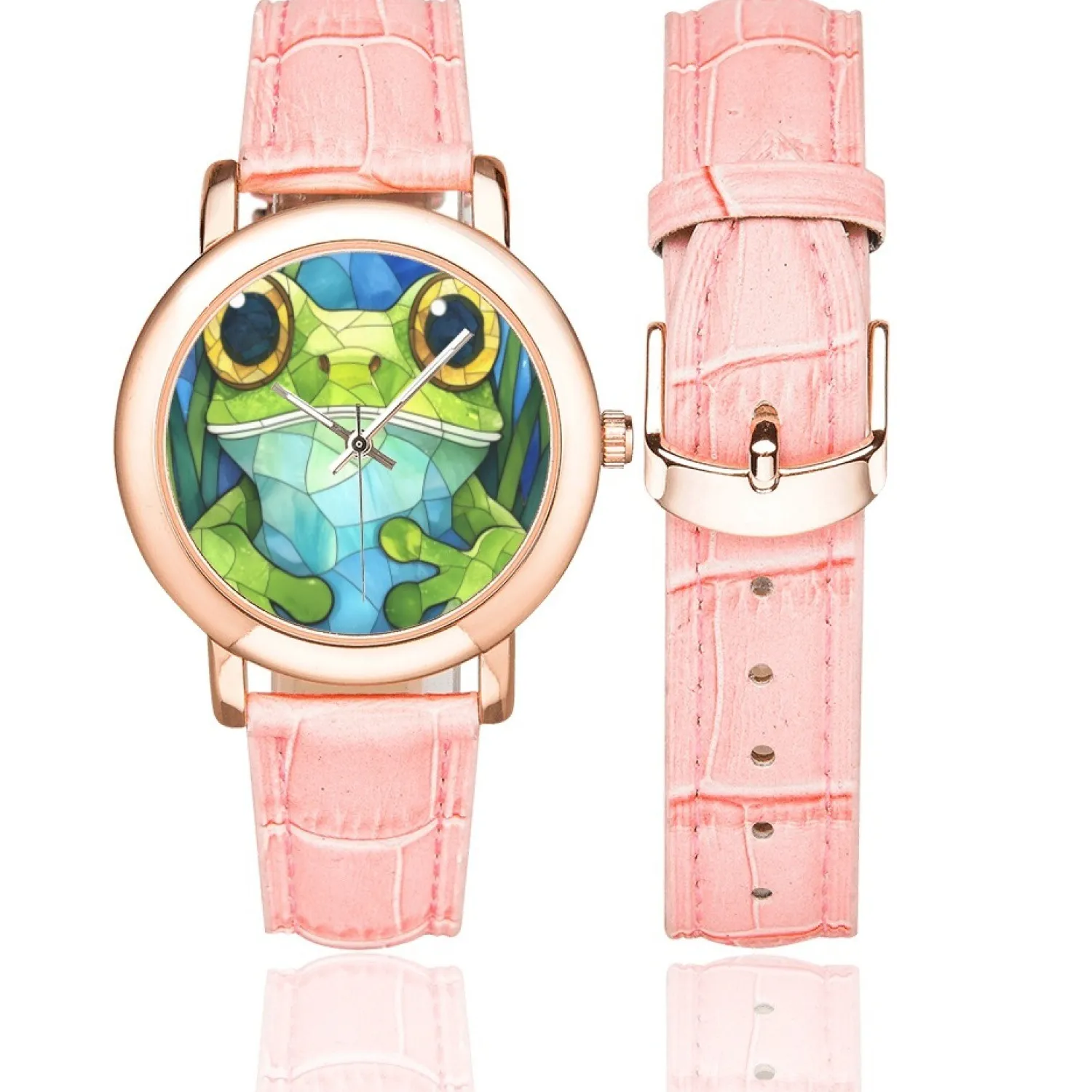 Authentic The Emerald Guardian: A Rose-Gold Timekeeper of Whimsy and Renewal