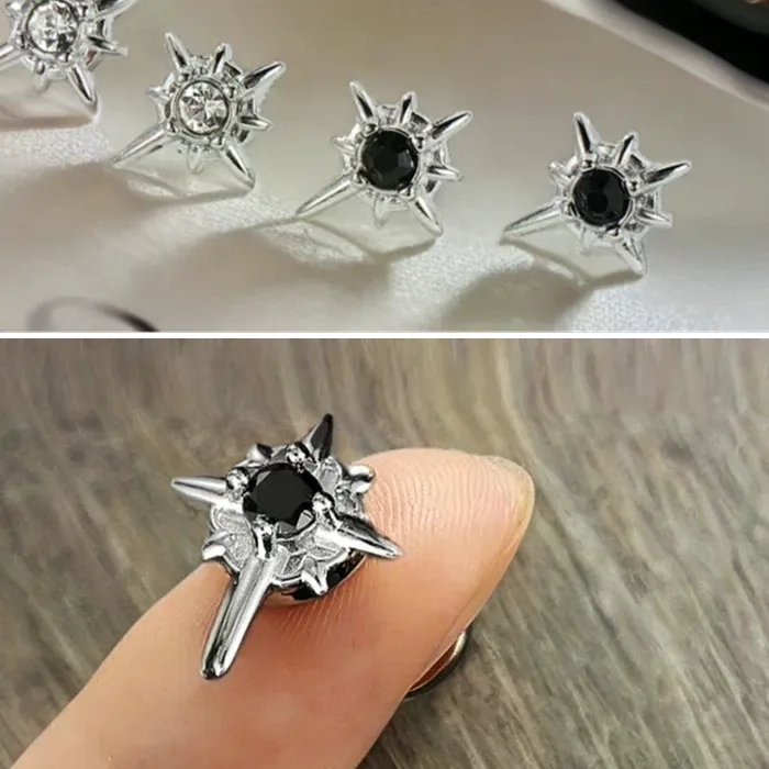 Authentic Celestial Guidance North Star Magnetic Ear Clips For Spiritual Navigation