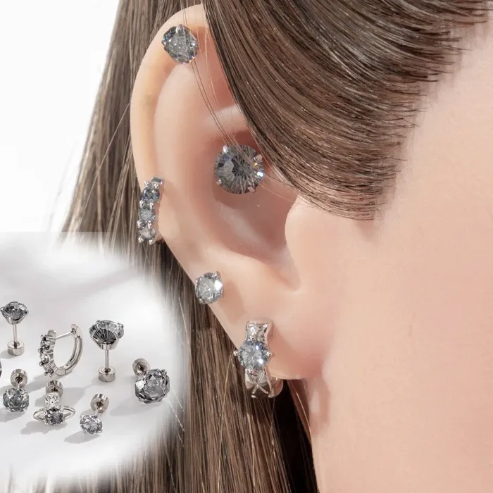 Authentic Celestial Bloom: The Eternal Lotus Piercing Stud