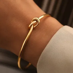 Authentic The Gilded Spiral: Celestial Twisted Cuff of Eternal Flow