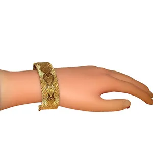 Authentic The DeCesare Golden Heart Mesh Talisman