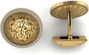 Authentic The Sovereign Majesty Lion Cufflinks: Emblems of Regal Authority