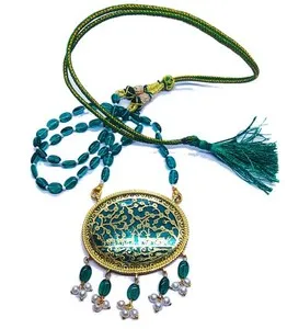 Authentic Thewa Celestial Radiance Pendant Set: An Ancient Artisan Legacy