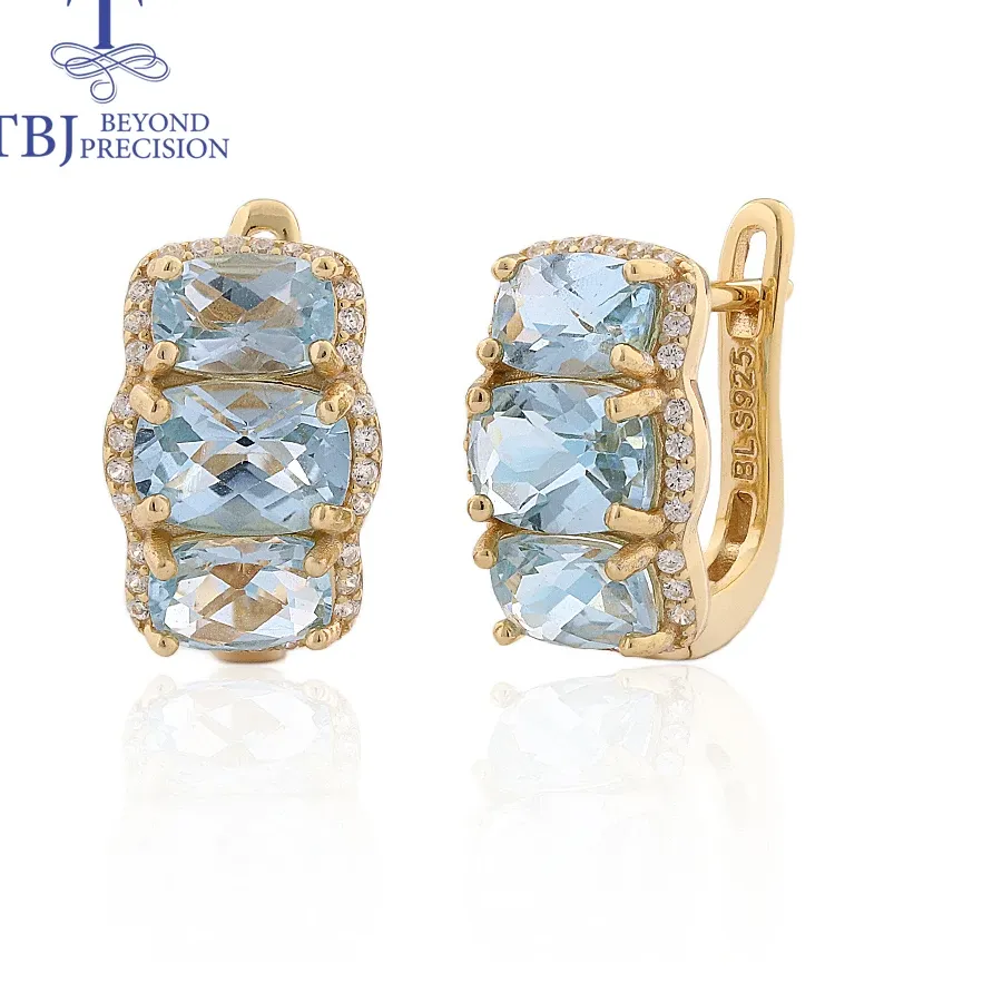 Authentic Ethereal Sky-Blue Topaz Celestial Drops