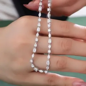 Authentic The Celestial Luminary Tennis Necklace: A Radiant Conduit of Light