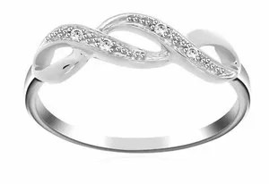 Authentic Eternal Bliss: Infinity Diamond Accent Ring