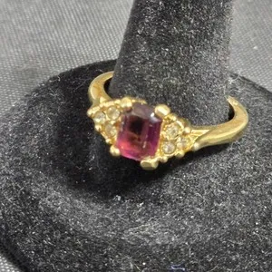 Authentic Mystical Vortex Ring: Purple Essence & Celestial Clarity