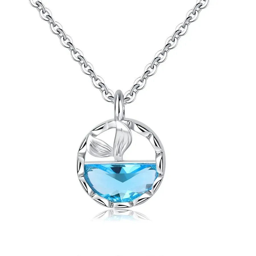 Authentic The Siren's Azure Tide: A Sterling Silver Talisman of Deep Intuition